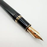 Sheaffer Connaisseur Black Fountain Pen - Medium 18kt Gold Nib