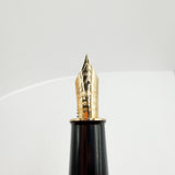 Sheaffer Connaisseur Black Fountain Pen - Medium 18kt Gold Nib