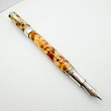 Montegrappa Harmony "Bassano Parchment" Facetted Fountain Pen - Extra Fine 18kt Gold Nib