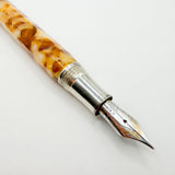 Montegrappa Harmony "Bassano Parchment" Facetted Fountain Pen - Extra Fine 18kt Gold Nib