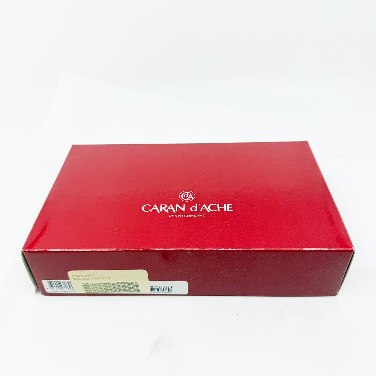 Caran D'ache Varius Metwood Fountain Pen - Rhodium Plated Cap/Brazilian Rosewood Faceted Barrel - Fine 18kt Gold Nib