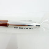 Caran D'ache Varius Metwood Fountain Pen - Rhodium Plated Cap/Brazilian Rosewood Faceted Barrel - Fine 18kt Gold Nib