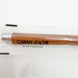 Caran D'ache Varius Metwood Fountain Pen - Rhodium Plated Cap/Brazilian Rosewood Faceted Barrel - Fine 18kt Gold Nib