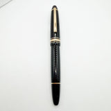 Montblanc Meisterstuck Black Resin #146 LeGrand Fountain Pen  - Fine 14kt  Gold Nib