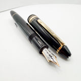 Montblanc Meisterstuck Black Resin #146 LeGrand Fountain Pen  - Fine 14kt  Gold Nib