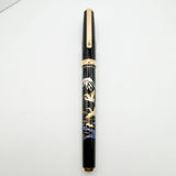 Platinum "Modern Maki-e" Cranes Fountain Pen - Fine 18kt Gold Nib