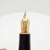 Parker Sonnet Sterling Silver Cisele Cross Hatch Fountain Pen - Extra Fine 18kt Gold Nib