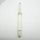 OMAS White 360 Triangular Fountain Pen - Flexible Fine 18kt Gold Nib