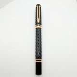 Waterman Man 100 Opera Black Chased  Fountain Pen - Fine 18kt Gold Nib