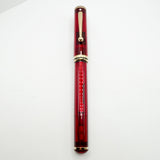 Sheaffer for Levenger Translucent Red Connaisseur Fountain Pen -  Fine 14kt Gold Nib