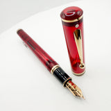 Sheaffer for Levenger Translucent Red Connaisseur Fountain Pen -  Fine 14kt Gold Nib