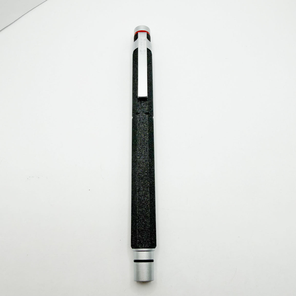 Rotring #600 Charcoal Lava Facetted Fountain Pen - Extra Fine Stainless Steel Nib