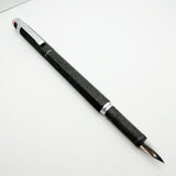 Rotring #600 Charcoal Lava Facetted Fountain Pen - Extra Fine Stainless Steel Nib