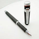 Rotring #600 Charcoal Lava Facetted Fountain Pen - Extra Fine Stainless Steel Nib