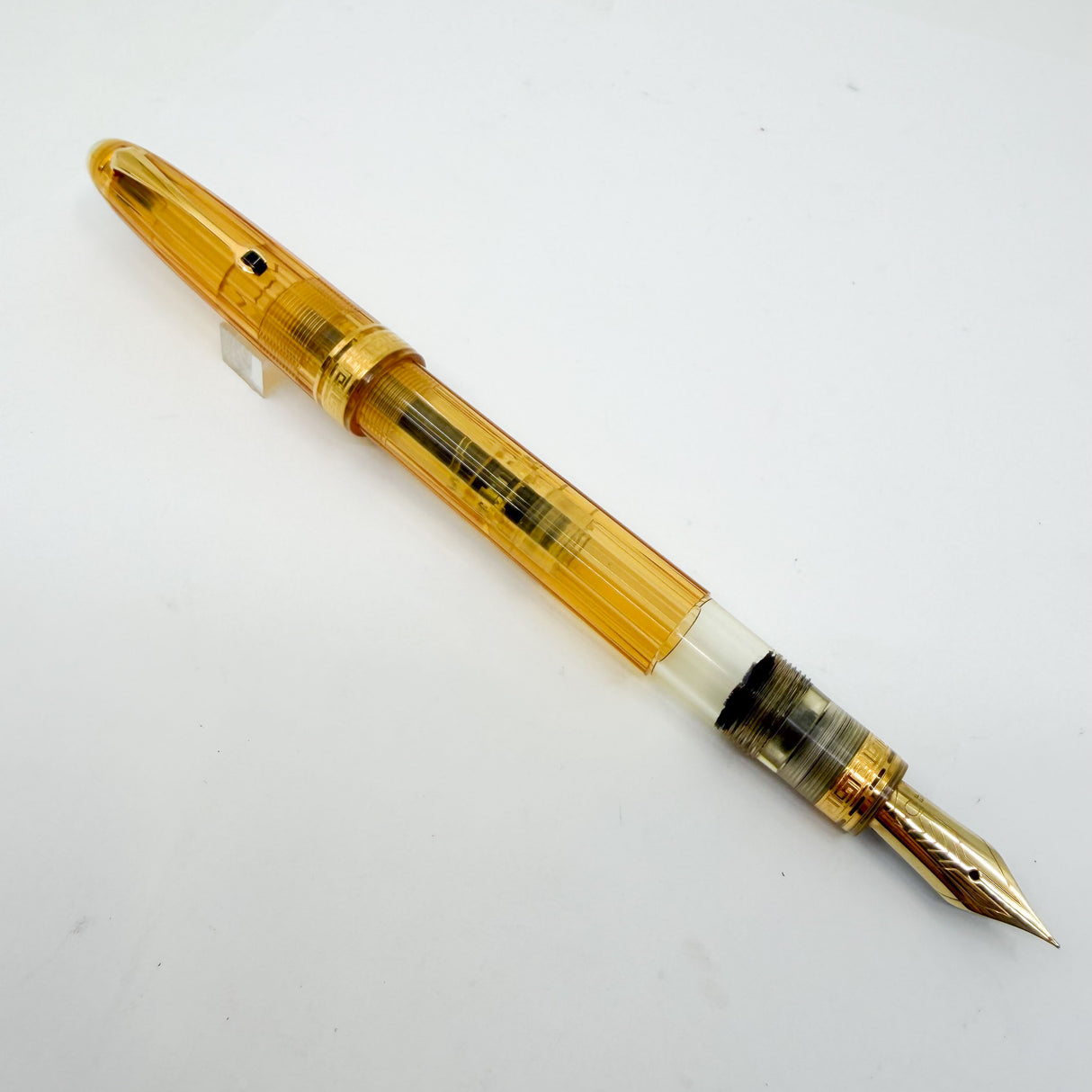 OMAS "Vision" Ogiva Transparent Fluted Demonstrator Fountain Pen - Extra Fine 18kt Gold Nib