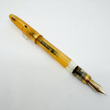 OMAS "Vision" Ogiva Transparent Fluted Demonstrator Fountain Pen - Extra Fine 18kt Gold Nib