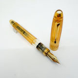 OMAS "Vision" Ogiva Transparent Fluted Demonstrator Fountain Pen - Extra Fine 18kt Gold Nib