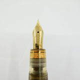 OMAS "Vision" Ogiva Transparent Fluted Demonstrator Fountain Pen - Extra Fine 18kt Gold Nib