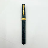 Visconti Manhattan Blue Celluloid Fountain Pen  - Fine 18kt Gold Nib