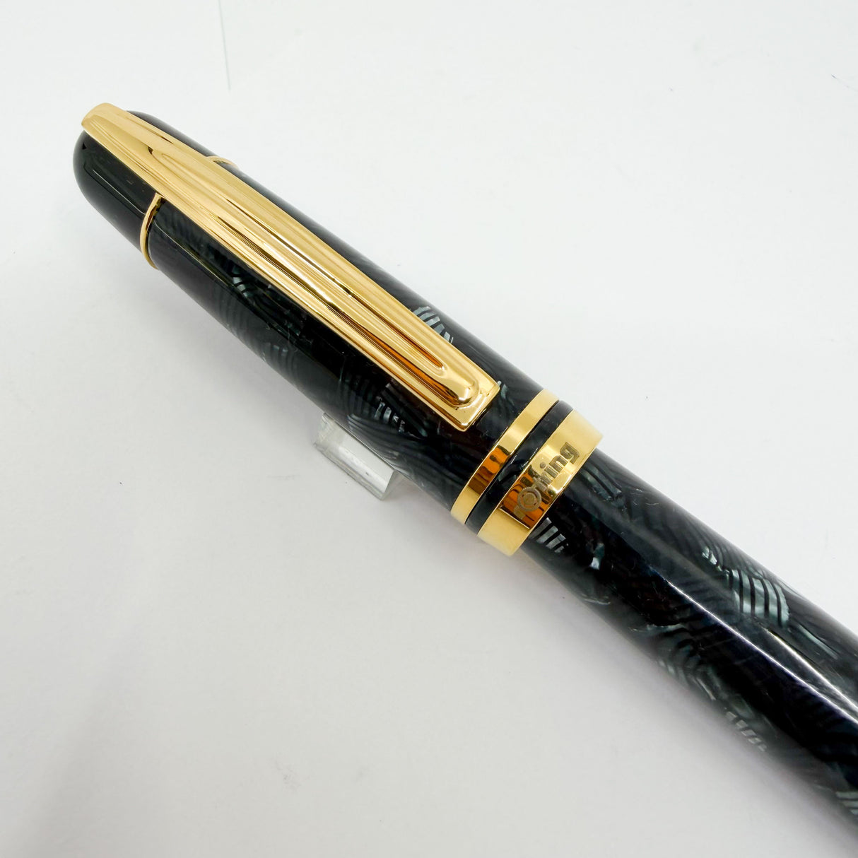 Rotring (German for "Red Ring")  Tintenkuli "1928" Celluloid Limited Edition Fountain Pen Celebrating 70 Years of Rotring Pen Production - Medium 18kt Gold Nib + an Interchangeable Stylographic Tubular Point