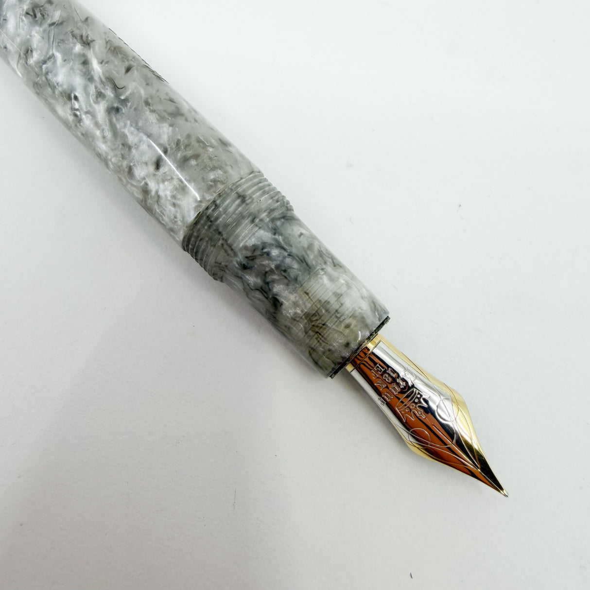 Krone Vintage Stretch "Flannel" Fountain Pen - Extra Fine 18kt Gold Nib