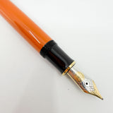 Pelikan M800 Souveran Burnt Orange  Fountain  Pen - Broad 18kt Gold Nib