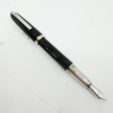 Cartier - Louis Cartier Black Composite Ribbed Fountain Pen - Fine 18kt Gold Nib