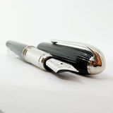 Cartier - Louis Cartier Black Composite Ribbed Fountain Pen - Fine 18kt Gold Nib