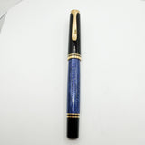 Pelikan  R800 Blue Striped/Black Cap Rollerball