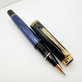 Pelikan  R800 Blue Striped/Black Cap Rollerball