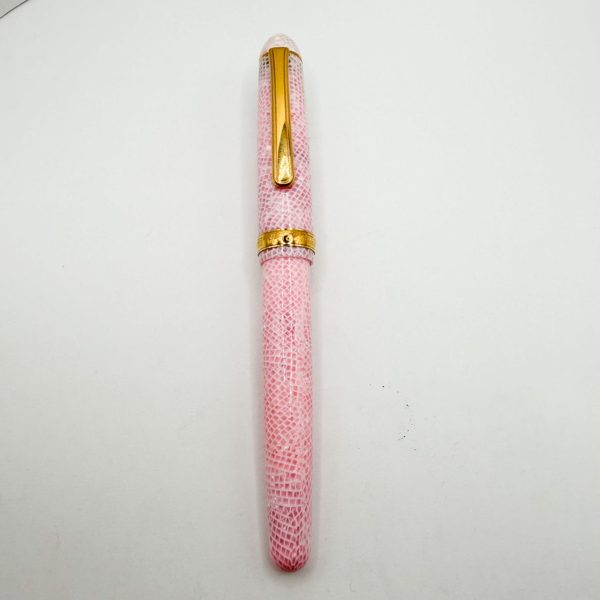 Platinum #3776 Century Celluloid Cherry Blossom Fountain Pen - Music (Italic) 14kt Gold Nib