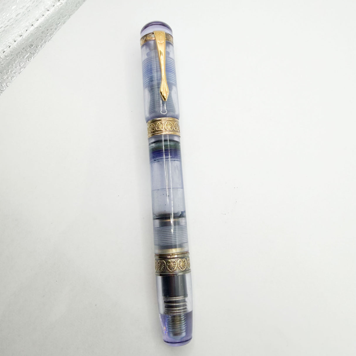 Ancora (Italy) Demonstrator Limited Edition Fountain Pen - Fine Semi-Flex 18kt Gold Nib