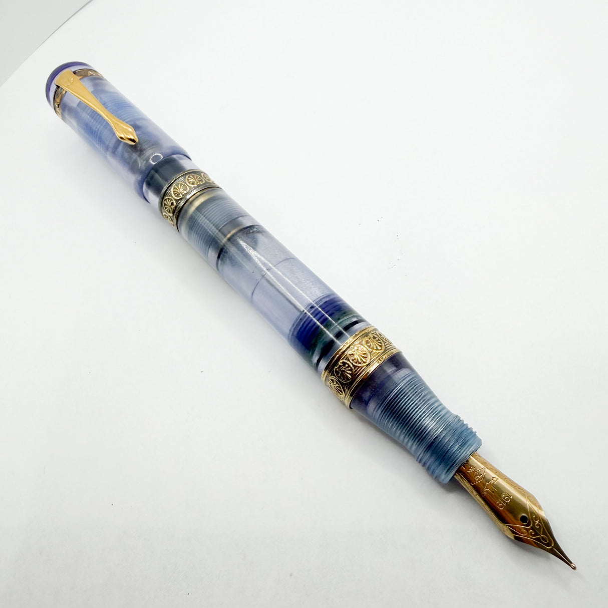 Ancora (Italy) Demonstrator Limited Edition Fountain Pen - Fine Semi-Flex 18kt Gold Nib