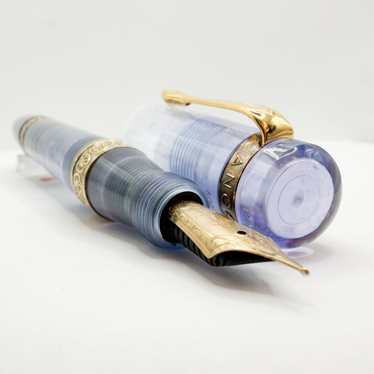 Ancora (Italy) Demonstrator Limited Edition Fountain Pen - Fine Semi-Flex 18kt Gold Nib