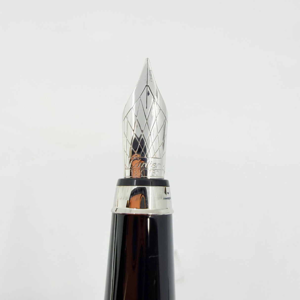 Cartier Roadster Black Composite Fountain Pen - Fine 18kt Gold Nib