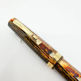 OMAS  Arte Italiana Exquisite Arco Bronze Celluloid Full Sized Paragon Milord Fountain Pen (Circa 2010) - Flexible Fine 18kt Gold Nib