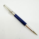 Bossert & Erhard Sterling Silver/Blue Enamel  Rollerball