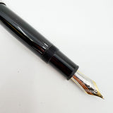 Montblanc Meisterstuck #146 Doue Black with Stainless Steel Cap LeGrand  Fountain Pen - Medium 18kt Gold Nib