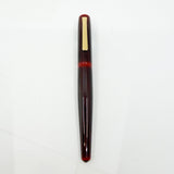 Nakaya Naka-Ai Writer Fountain Pen, Aka Tamenuri, Burgundy/Red Urushi Lacquer - Broad 14kt Gold Nib