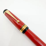 Pilot Namiki Custom 845  Vermillion Urushi Fountain Pen - Broad 18kt Gold Nib