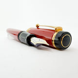 Pilot Namiki Custom 845  Vermillion Urushi Fountain Pen - Broad 18kt Gold Nib