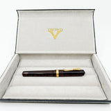 Visconti Manhattan Ruby Red Layered Celluloid Fountain Pen - Medium 18kt Gold Nib