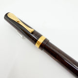 Visconti Manhattan Ruby Red Layered Celluloid Fountain Pen - Medium 18kt Gold Nib