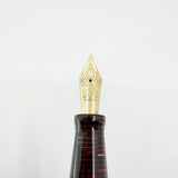 Visconti Manhattan Ruby Red Layered Celluloid Fountain Pen - Medium 18kt Gold Nib