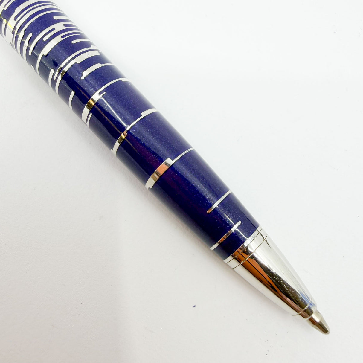Cartier Constellation Limited Edition Blue Laque & Platinum Plated Ballpoint Pen - LE# 291/1847
