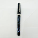 Visconti Opera Marbled Navy & Sky Blue Typhoon Limited Edition Fountain Pen - #911/1000 - Broad Chromium 18 Smarttouch Tubular Nib