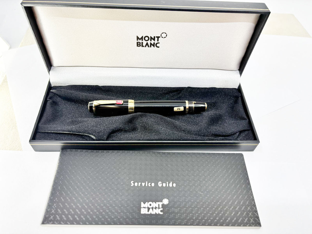 Montblanc Boheme Rouge - Black Resin Fountain Pen - Retractable  Medium 18kt Gold Nib