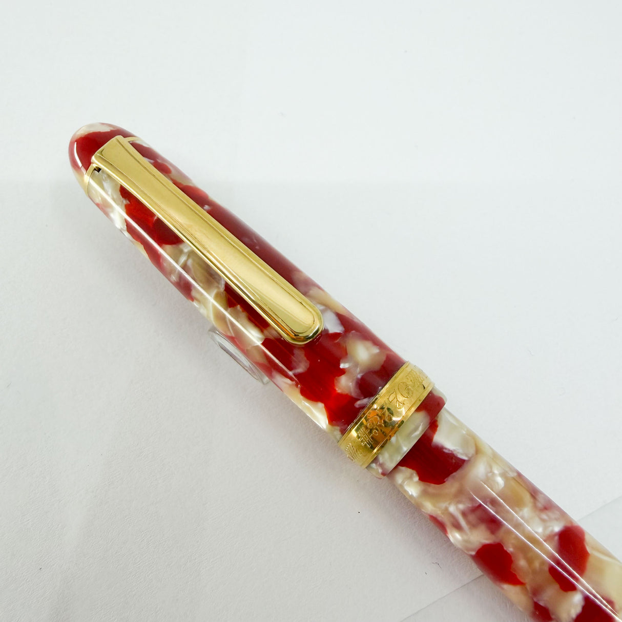 Platinum 3776 Century Celluloid Koi/Goldfish Fountain Pen - Broad 18kt Gold Nib
