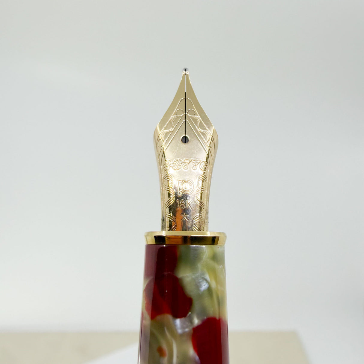 Platinum 3776 Century Celluloid Koi/Goldfish Fountain Pen - Broad 18kt Gold Nib