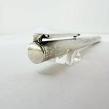 Tiffany Sterling Silver T Clip Ballpoint Pen in Unusual Line & Dot Pattern - Circa 1990s - Rare